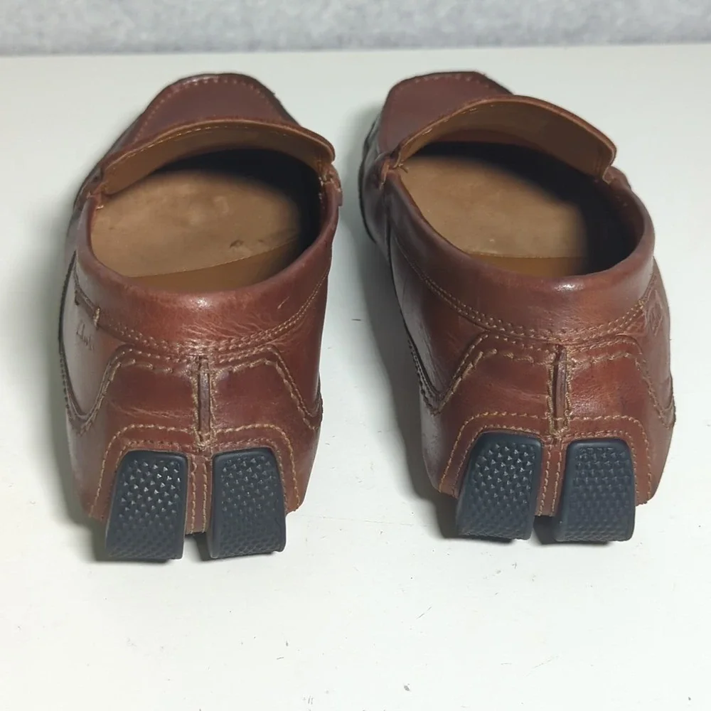Clarks Collection Men's Wyatt Penny Driver Loafers Moccasin‎ Shoes Brown Sz 10 M